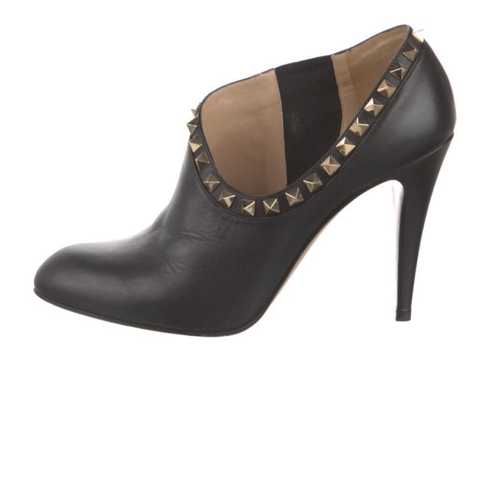 Valentino leather studded ankle boots